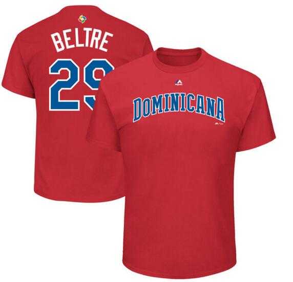 Dominican Republic Baseball 29 Adrian Beltre Majestic 2017 World Baseball Classic Name & Number T-Shirt Red,We sell and wholesale Dominican Republic Baseball 29 Adrian Beltre Majestic 2017 World Baseball Classic Name & Number T-Shirt Red on line form chian!